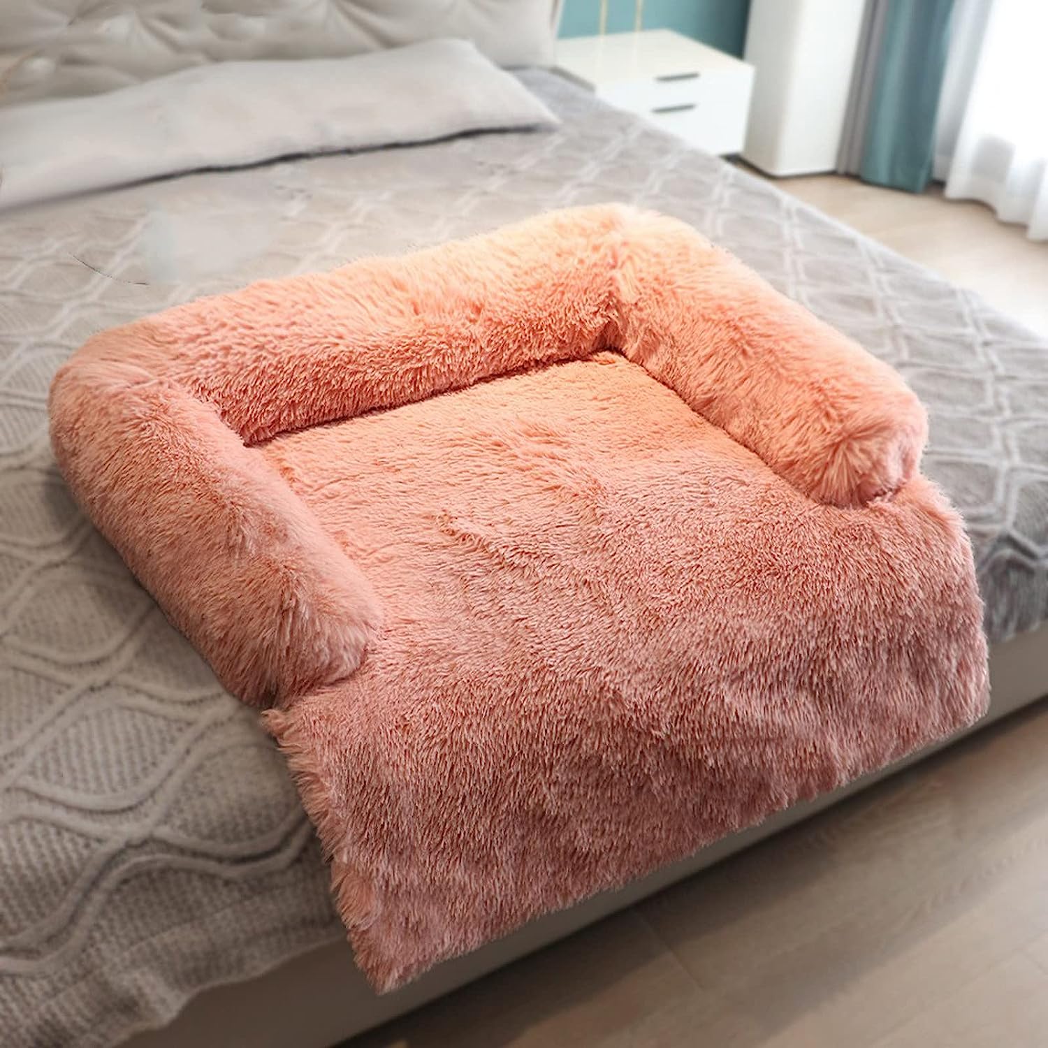 Plush deals dog sofa